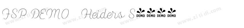 FSP DEMO   Heiders S字体转换